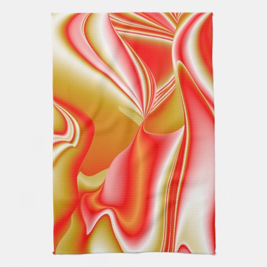 Linge De Cuisine Love and Gold Abstrait 3D Rainbowart (Vertical)