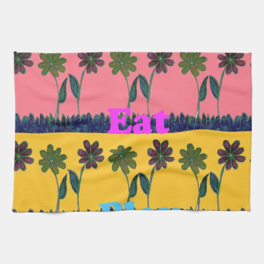 Linge De Cuisine Love Eat Play Art Print (Horizontal)