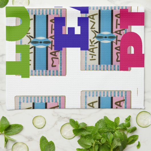 Linge De Cuisine Love Eat Play Hakuna Matata Art Print (Plié)