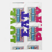 Linge De Cuisine Love Eat Play Hakuna Matata Art Print (Vertical)