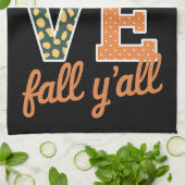 Linge De Cuisine Love Fall Y'All Empreinte de léopard Fall Thanksgi (Plié)