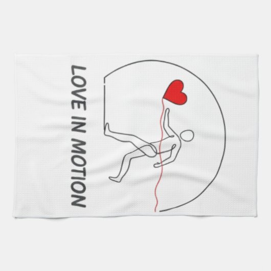 Linge De Cuisine Love In Motion Minimalist Line Art Slogan Tee (Horizontal)