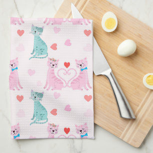 Linge De Cuisine Love Kitties