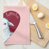 Linge De Cuisine Love Lambs (Quart Plié)