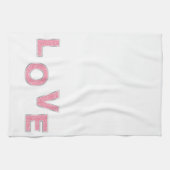 Linge De Cuisine Love Pink Silver Parties scintillant (Horizontal)