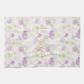 Linge De Cuisine Love Purple Lavender Rose Petals Floral (Horizontal)