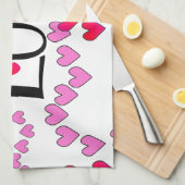 Linge De Cuisine LOVE ROUGE ROSE DE Tiny Hearts (Quart Plié)
