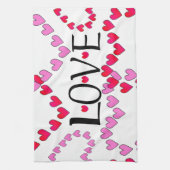 Linge De Cuisine LOVE ROUGE ROSE DE Tiny Hearts (Vertical)