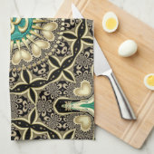 Linge De Cuisine Love Tribal Black Gold OM Mandala Home Decor (Quart Plié)