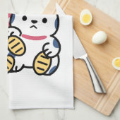 Linge De Cuisine Lucky Cat Maneki Neko – Japanese Fortune Cat  (Quart Plié)