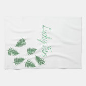 Linge De Cuisine Lucky Green Fern Motif (Horizontal)