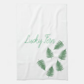 Linge De Cuisine Lucky Green Fern Motif (Vertical)