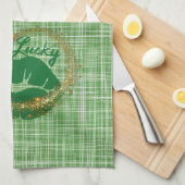 Linge De Cuisine Lucky Green Lips St. Patricks Day (Quart Plié)