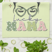 Linge De Cuisine Lucky Mama - Messy Bun - Clover St. Patrick (Plié)