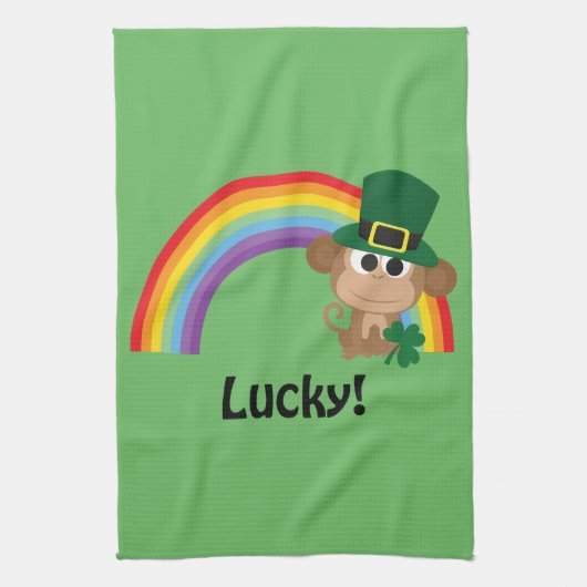 Linge De Cuisine Lucky Monkey Leprechaun (Vertical)