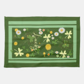 Linge De Cuisine Lucky Shamrock avec Daises (Horizontal)