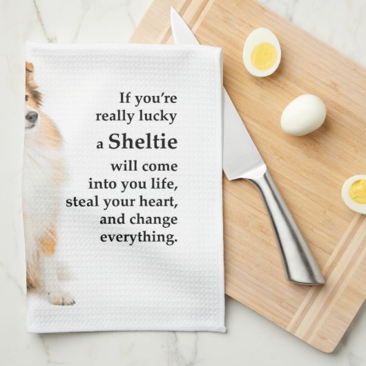 Linge De Cuisine Lucky Sheltie (Quart Plié)