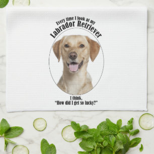 Linge De Cuisine Lucky Yellow Lab