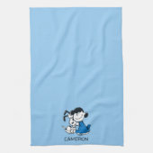 Linge De Cuisine Lucy Hugging Snoopy (Vertical)