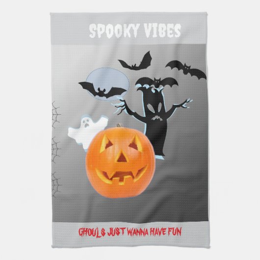 Linge De Cuisine Lueur Fantomatique "Ambiance Surnaturelle" Hallowe (Vertical)