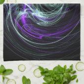 Linge De Cuisine Lumière en dedans - remous de violette et d'indigo (Plié)