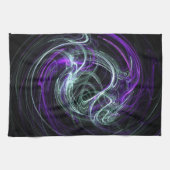 Linge De Cuisine Lumière en dedans - remous de violette et d'indigo (Horizontal)