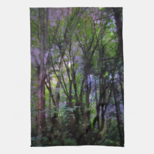 Linge De Cuisine Lumières de Fée Forêt Surréaliste