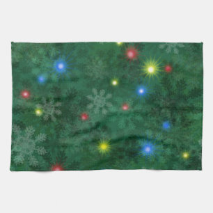 Linge De Cuisine Lumières de neige de Noël