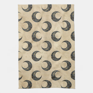 Linge De Cuisine Lune dorée motif céleste Boho