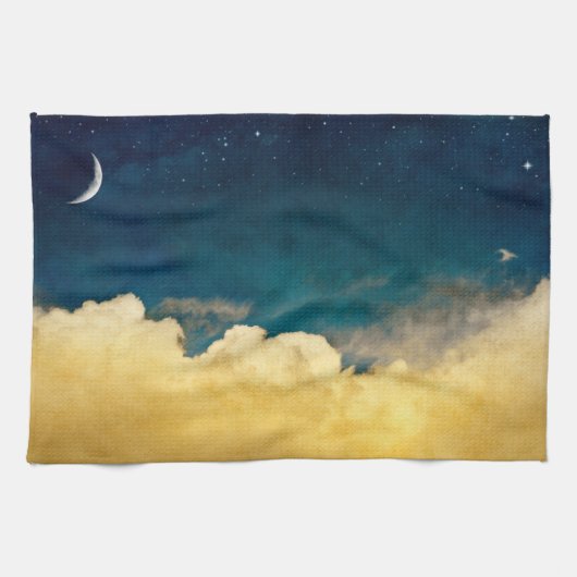 Linge De Cuisine Lune et Cloudscape (Horizontal)