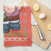 Linge De Cuisine Lune laide de Père Noël (Quart Plié)