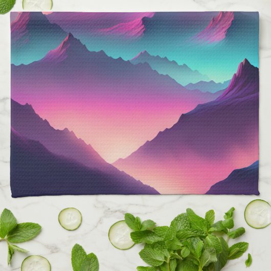 Linge De Cuisine lune se lève (Plié)