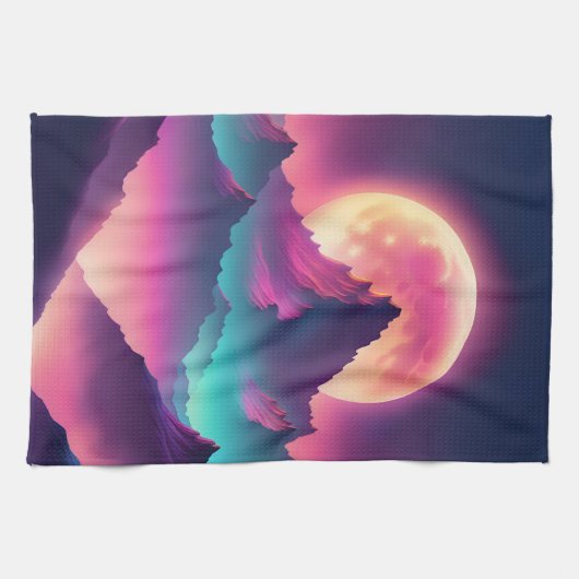 Linge De Cuisine lune se lève (Horizontal)