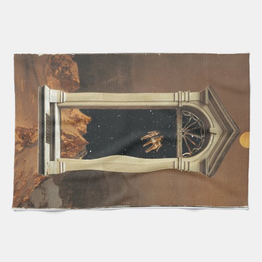 Linge De Cuisine Lune sur Mars coloniale (Horizontal)
