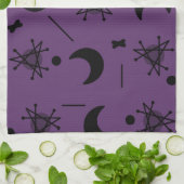 Linge De Cuisine Lunes et étoiles à l'ère atomique Abstraite d'aube (Plié)