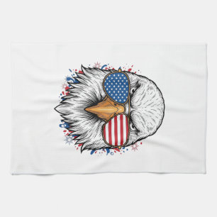 Linge De Cuisine Lunettes de soleil aigle patriotique Vintage Vecto