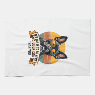 Linge De Cuisine Lunettes de soleil vintage pour bouledogue françai