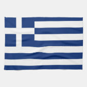 Linge De Cuisine lustre du drapeau de la Grèce (Horizontal)