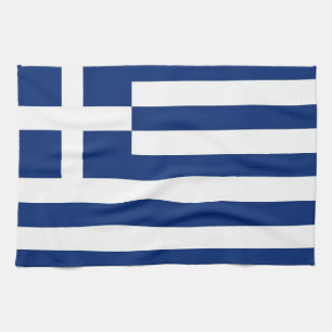 Linge De Cuisine lustre du drapeau de la Grèce