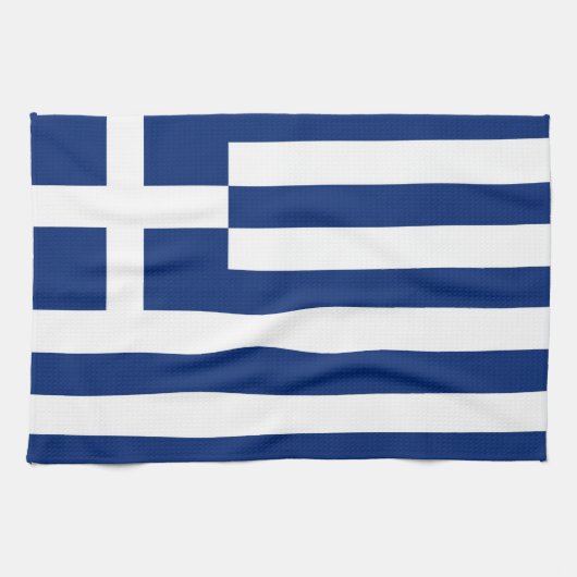 Linge De Cuisine lustre du drapeau de la Grèce (Horizontal)