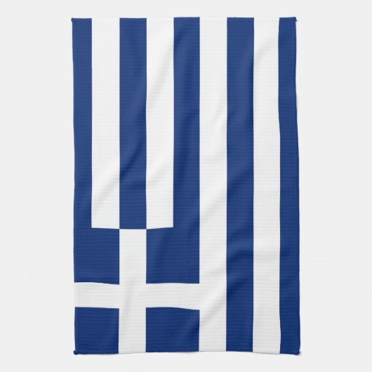 Linge De Cuisine lustre du drapeau de la Grèce (Vertical)