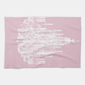 Linge De Cuisine Lustre rose Chic (Horizontal)