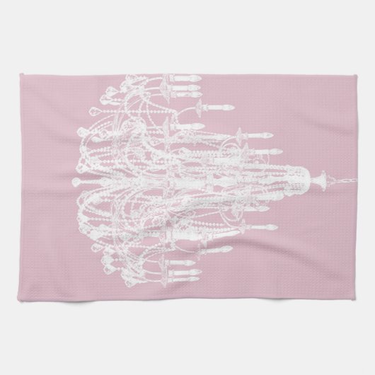 Linge De Cuisine Lustre rose Chic (Horizontal)