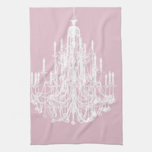Linge De Cuisine Lustre rose Chic (Vertical)