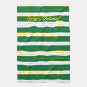 Linge De Cuisine Luxe Linge Moderne Green Gold Texture Collection