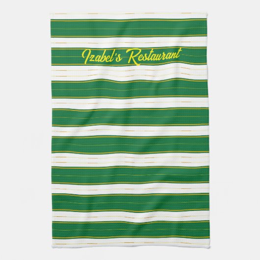 Linge De Cuisine Luxe Linge Moderne Green Gold Texture Collection (Vertical)