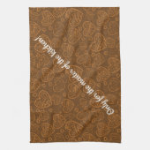 Linge De Cuisine Luxe Moderne Élégant Amour Or Coeur (Vertical)