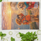 Linge De Cuisine Luxury Cockapoo British Coastal  (Plié)