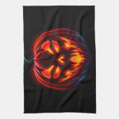 Linge De Cuisine Luxury Neon Pumpkin Halloween Kitchen Towel (Vertical)