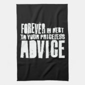 Linge De Cuisine Lyrics Tea Towel (Vertical)